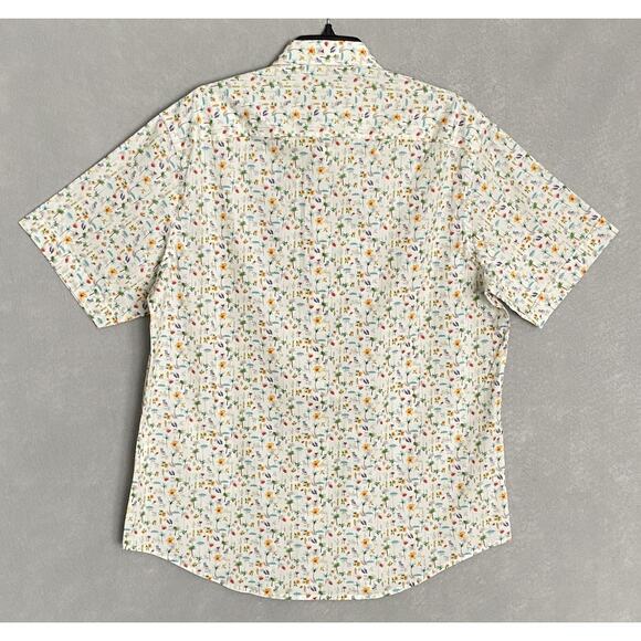 Quieti Men's XL Short Sleeve Button-Down Shirt Beach Theme Print NEW - Picture 6 of 12